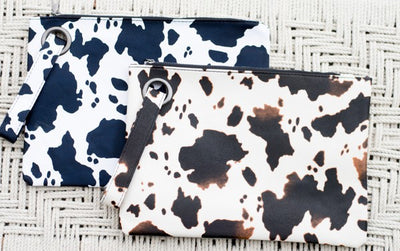 Cow Print Oversized Everyday Clutch - Laced Array