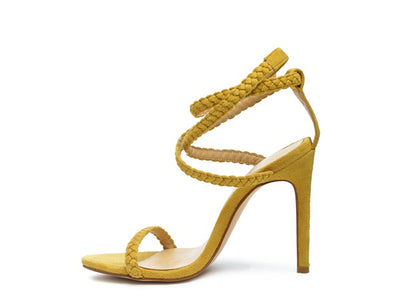 SHERRI SUEDE STILETTO SLING-BACK SANDAL - Laced Array