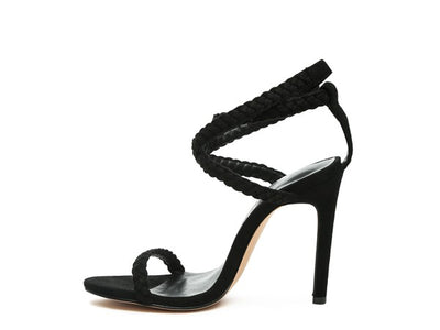 SHERRI SUEDE STILETTO SLING-BACK SANDAL - Laced Array