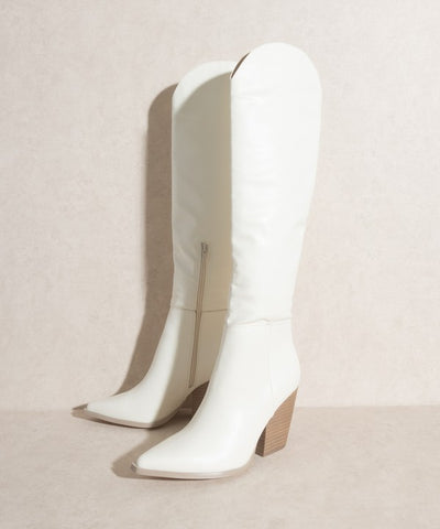 OASIS SOCIETY Clara - Knee-High Western Boots - Laced Array