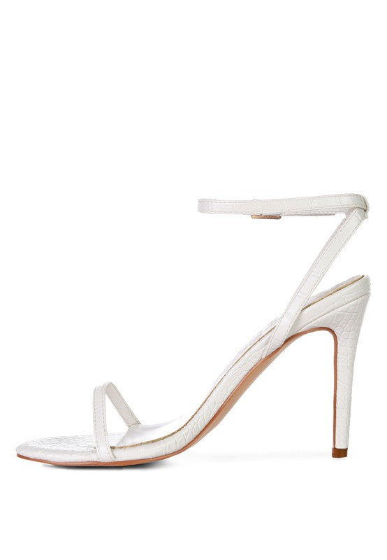 Blondes Croc High Heeled Sandal - Laced Array