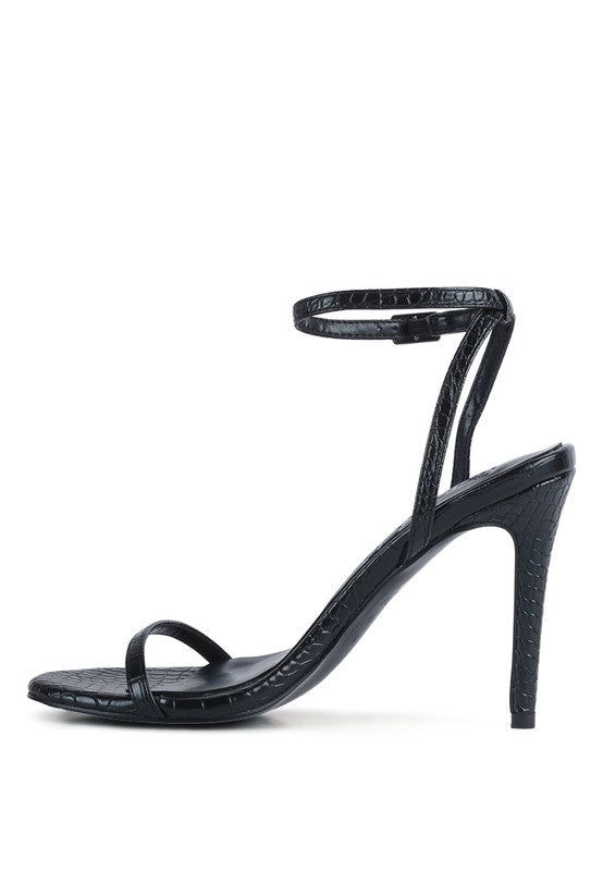 Blondes Croc High Heeled Sandal - Laced Array