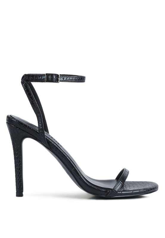 Blondes Croc High Heeled Sandal - Laced Array