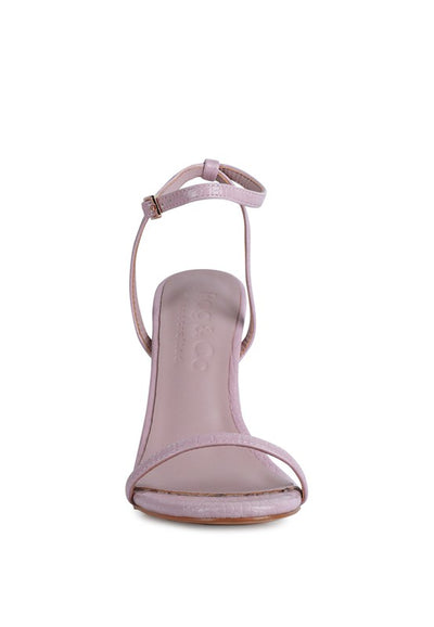 Blondes Croc High Heeled Sandal - Laced Array