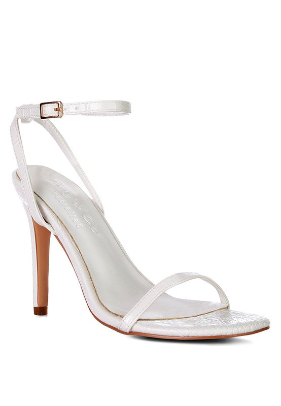 Blondes Croc High Heeled Sandal - Laced Array