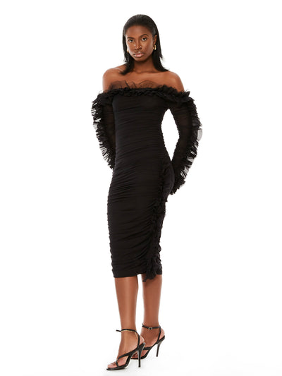 Ruffled Sensation Dress - Laced Array