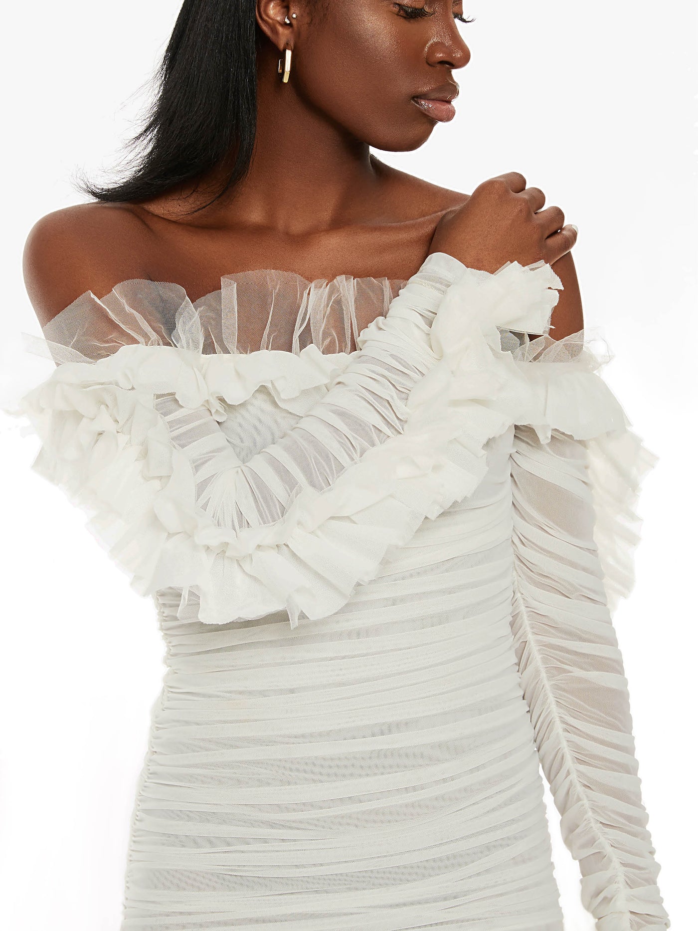 Ruffled Sensation Dress - Laced Array